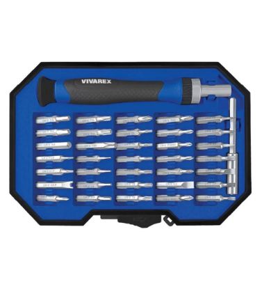 تصویر  پیچ گوشتی و بیت ویوارکس مجموعه 37 عددی مدل VR3765-SD