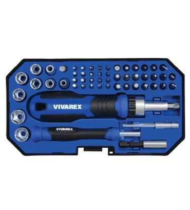 تصویر  پیچ گوشتی و بیت ویوارکس مجموعه 55 عددی مدل VR5565-SD