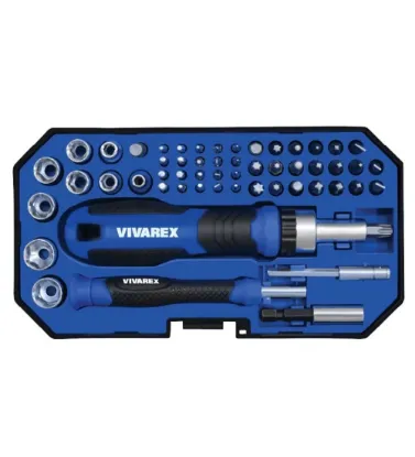 تصویر  پیچ گوشتی و بیت ویوارکس مجموعه 55 عددی مدل VR5565-SD