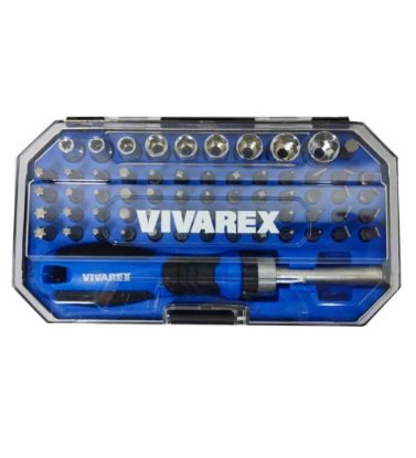 تصویر  پیچ گوشتی و بیت ویوارکس مجموعه 63 عددی مدل VR6365-SD