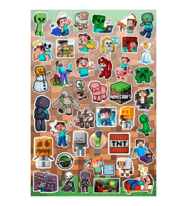 تصویر  پک استیکر ماینکرافت طرح 1