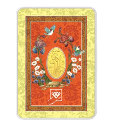 تصویر  شمش طلا 24 عیار 0.250 گرم طلای محمد مدل گل زنبق