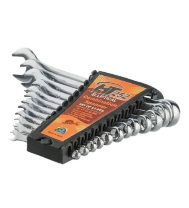 تصویر  آچار یکسر تخت و یکسر رینگی  مدل HT 252 مجموعه 12 عددی