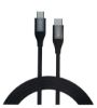 تصویر  کابل شارژ USB-C 100W به USB-C کیو سی وای مدل DC22 طول کابل 1.2 متر