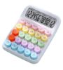 تصویر  ماشین حساب فانتزی سایز بزرگ دکمه رنگی مدل 817