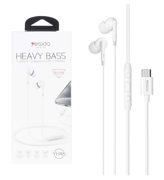 تصویر  هندزفری با سیم یسیدو مدل YH45