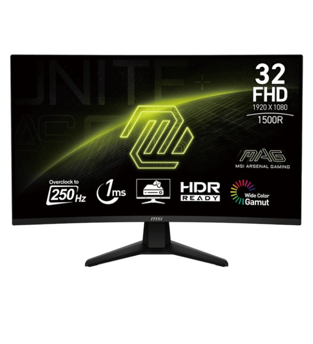 تصویر  مانیتور خمیده گیمینگ ام اس آی مدل MAG 32C6X سایز 32 اینچ