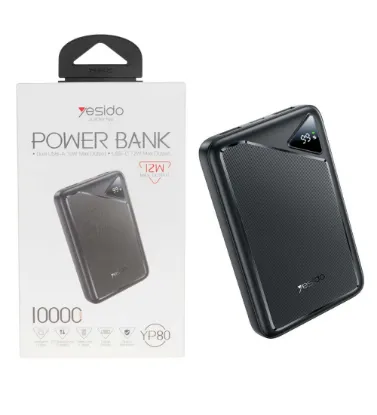 تصویر  پاوربانک 12W یسیدو مدل YP80 ظرفیت 10000 میلی آمپر ساعت