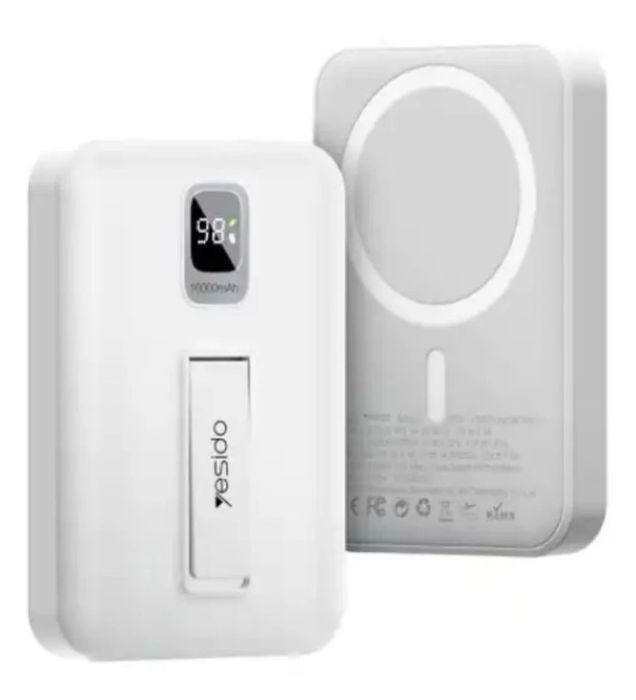 تصویر  پاوربانک وایرلس 20W یسیدو مگ سیف مدل YP45 ظرفیت 10000 میلی آمپر ساعت