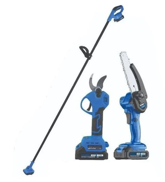 تصویر  کیت شارژی قیچی و اره ویوارکس دسته تلسکوپی مدل VR3206-PR