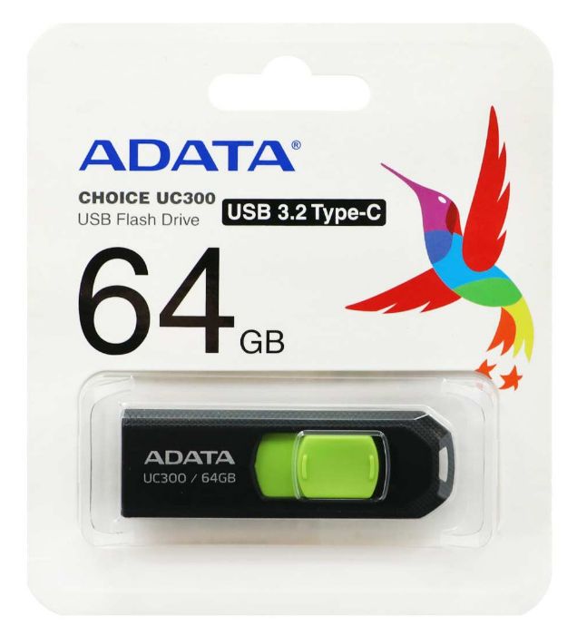 تصویر  فلش مموری ای دیتا مدل UC300 ظرفیت 64 گیگابایت