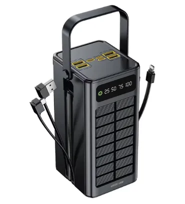 تصویر  پاوربانک گرین لاین مدل GL-PX50 ظرفیت 60000 میلی آمپر ساعت به همراه پنل خورشیدی