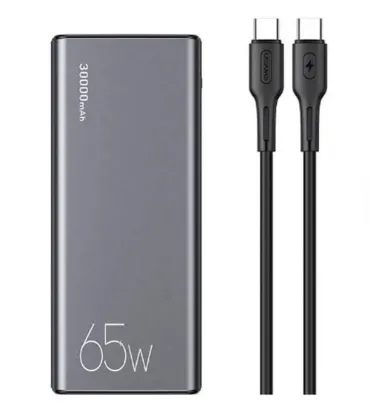 تصویر  پاوربانک 65W یوسامس مدل US-CD165 ظرفیت 30000 میلی آمپر ساعت