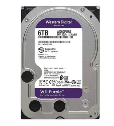 هارد دیسک اینترنال وسترن دیجیتال مدل WD Purple ظرفیت 6 ترابایت