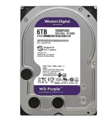 تصویر  هارد دیسک اینترنال وسترن دیجیتال مدل WD Purple ظرفیت 6 ترابایت