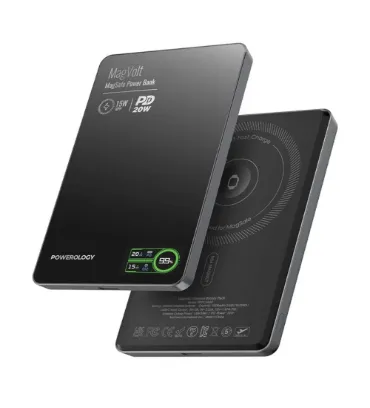 تصویر پاوربانک 20W مگ سیف پاورولوژی مدل MagVolt ظرفیت 5000 میلی آمپر ساعت