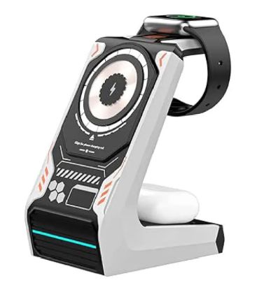 تصویر  شارژر وایرلس آمایا مدل AWC-01 3in1