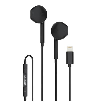 تصویر  هندزفری سیمی گرین لاین مدل Stereo Lightning
