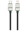 تصویر  کابل شارژ فست تایپ سی به لایتنینگ گرین لاین مدل Electroplated Braided Cable طول 1 متری