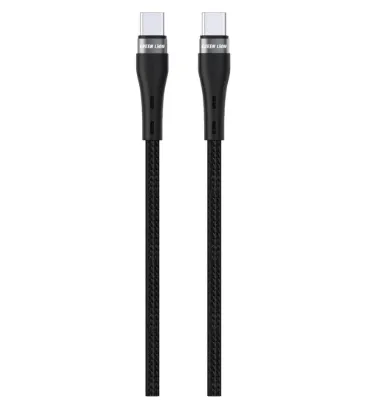 تصویر  کابل شارژ فست تایپ سی به تایپ سی گرین لاین مدل GNUC2UCBC5BK طول 5 متر