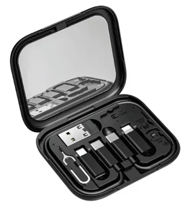 تصویر  کابل تبدیل USB به USB-C /USB-C به  USB / micro USB / Lightning بیوا مدل C-18 طول 28 سانتی متر