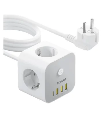تصویر  شارژر رومیزی 20W باسئوس مدل PowerCombo Cube
