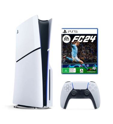 تصویر  پلی استیشن 5 اسلیم استاندارد دیسک خور ریجن اروپا 2016 به همراه بازی EA Sports FC 24 ظرفیت 1 ترابایت