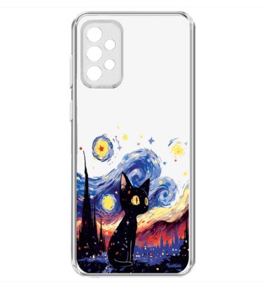 تصویر  کاور طرح Black Cat برای گوشی سامسونگ Galaxy A52/52S