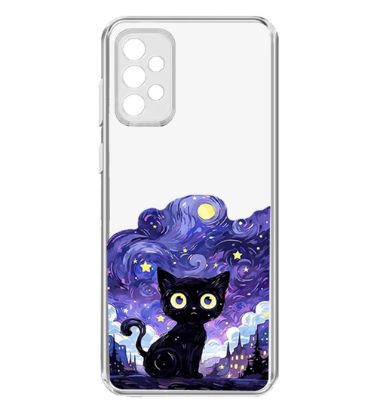 تصویر  کاور طرح Purple Cat برای گوشی سامسونگ Galaxy A73