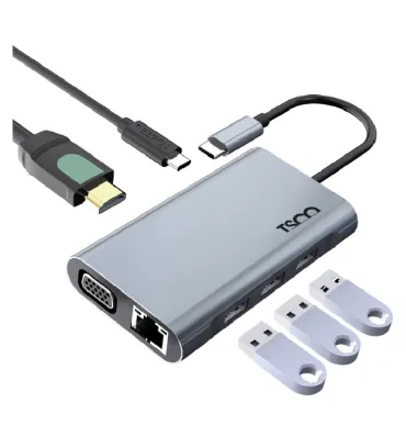تصویر هاب 7 پورت USB-C تسکو مدل THU 1171