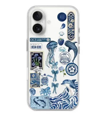 تصویر کاور طرح Blue Summer برای گوشی اپل IPhone 16 Plus