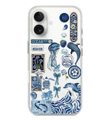 تصویر  کاور طرح Blue Summer برای گوشی اپل IPhone 16 Plus