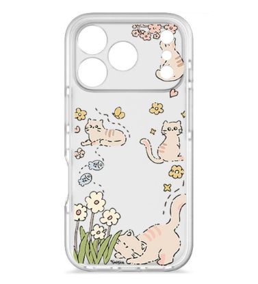 تصویر  کاور طرح Cat & Flower برای گوشی اپل Iphone 17 Pro Max