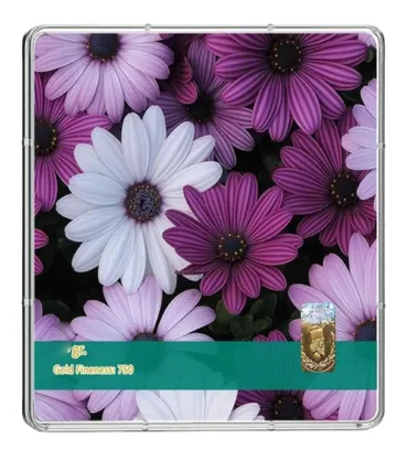 تصویر  شمش طلا 18 عیار 0.25 گرمی طلاشاپ مدل گل  BRF10047