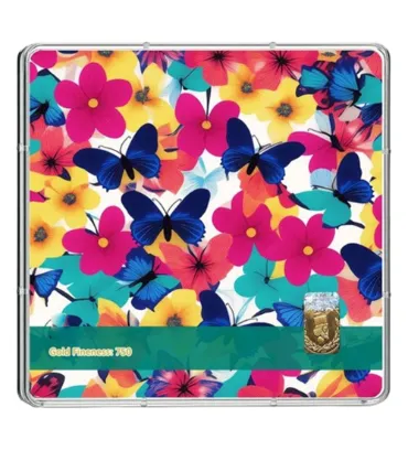 تصویر  شمش طلا 18 عیار 1.2 گرمی طلاشاپ مدل پروانه کد BRF10023