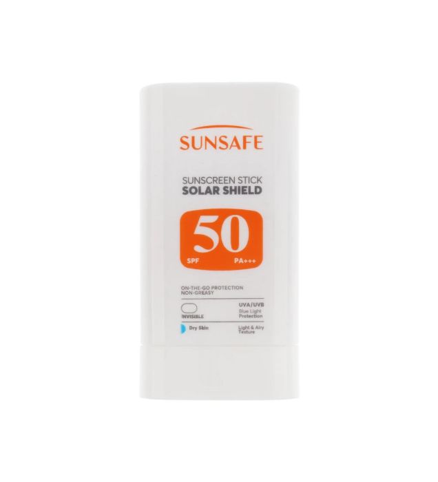 کرم ضدآفتاب بی رنگ سان‌ سیف با 50 SPF مدل Solar Shield مناسب پوست خشک 20 میلی لیتر نمای ۲
