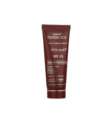 کرم ضد آفتاب بی رنگ آردن با SPF 35 مدل  Expert Age مناسب پوست معمولی حجم 45 میلی لیتر