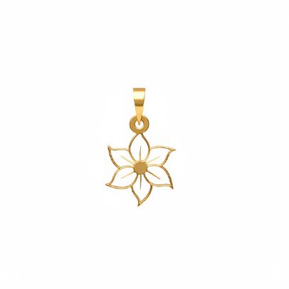 آویز گردنبند طلا 18 عیار زنانه مدوپد مدل گل کد PA1-12459