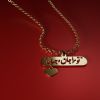 آویز گردنبند طلا 18 عیار زنانه مدوپد مدل تو مرا جان و جهانی کد kc18615