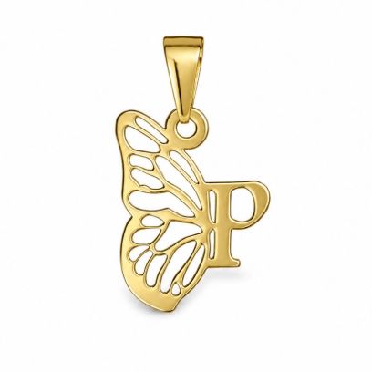آویز گردنبند طلا 18 عیار زنانه مدوپد مدل P کد kc18889
