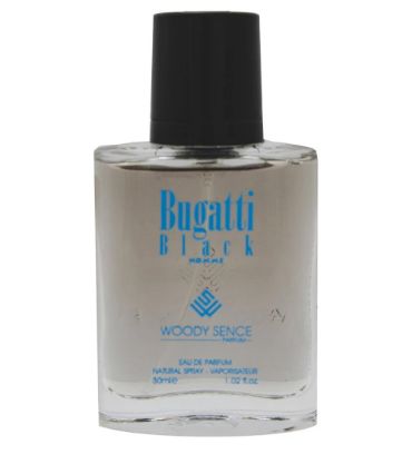 عطر جیبی مردانه وودی سنس مدل بوگاتی بلک 30 میلی لیتر