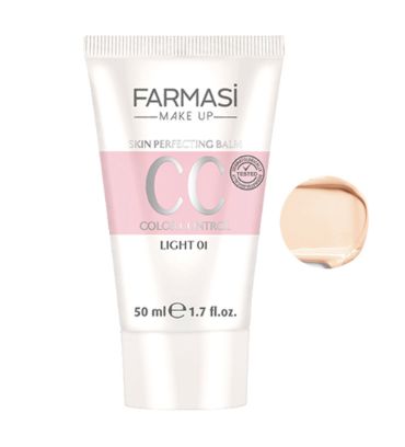 کرم پودر سی سی مایع فارماسی شماره 01 مناسب برای انواع پوست حجم 50 میلی‌لیتر با 15 SPF