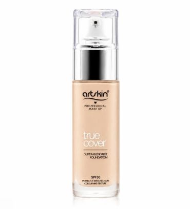 کرم پودر مایع آرت اسکین مدل True Cover شماره 01 مناسب برای انواع پوست حجم 40 میلی‌لیتر با 30 SPF