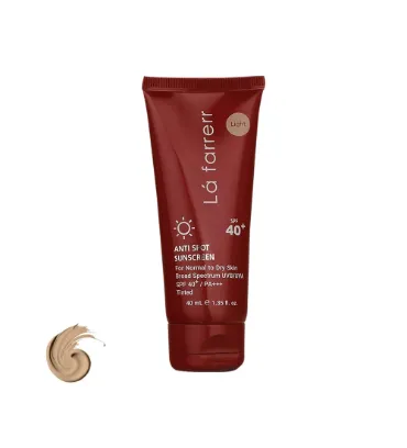 تصویر  کرم ضدآفتاب رنگی لافارر با 40 SPF مدل Light مناسب پوست‌های خشک و معمولی 40 میلی لیتر