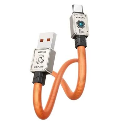 کابل شارژ 66 وات USB به Type-C یوسامس مدل US-SJ686 طول 1.2 متر