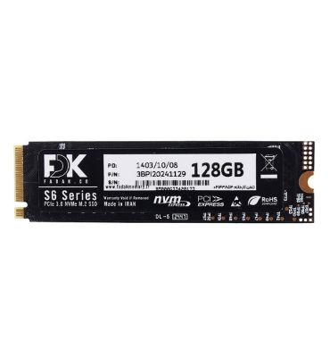 هارد اینترنال اس اس دی فدک مدل S6 NVME M.2 ظرفیت 128 گیگابایت