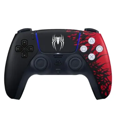 تصویر دسته PS4 مدل T30 طرح Spiderman مشکی طرح اصلی