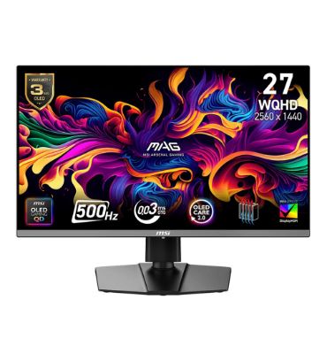 مانیتور گیمینگ ام اس آی مدل MAG 272QP QD-OLED X50 سایز 27 اینچ