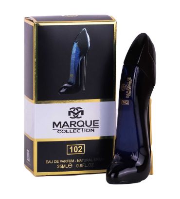 عطر جیبی زنانه مارکویی کالکشن مدل گود گرل کد 102 25 میلی لیتر