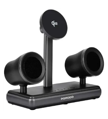 اسپیکر بلوتوثی و شارژر وایرلس پرودو مدل PD-FWCH050-BK